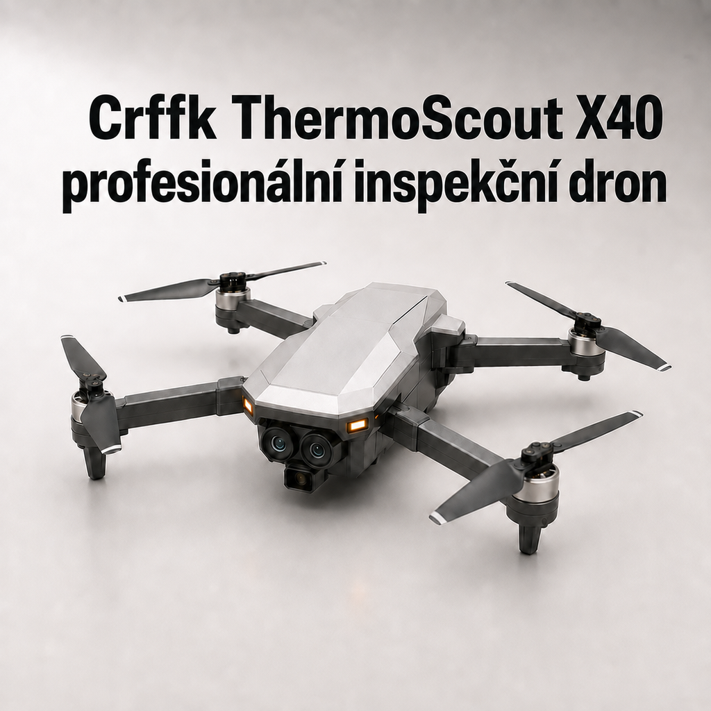 Crffk ThermoScout X40 profesionální inspekční dron s 4K kamerou a termovizí