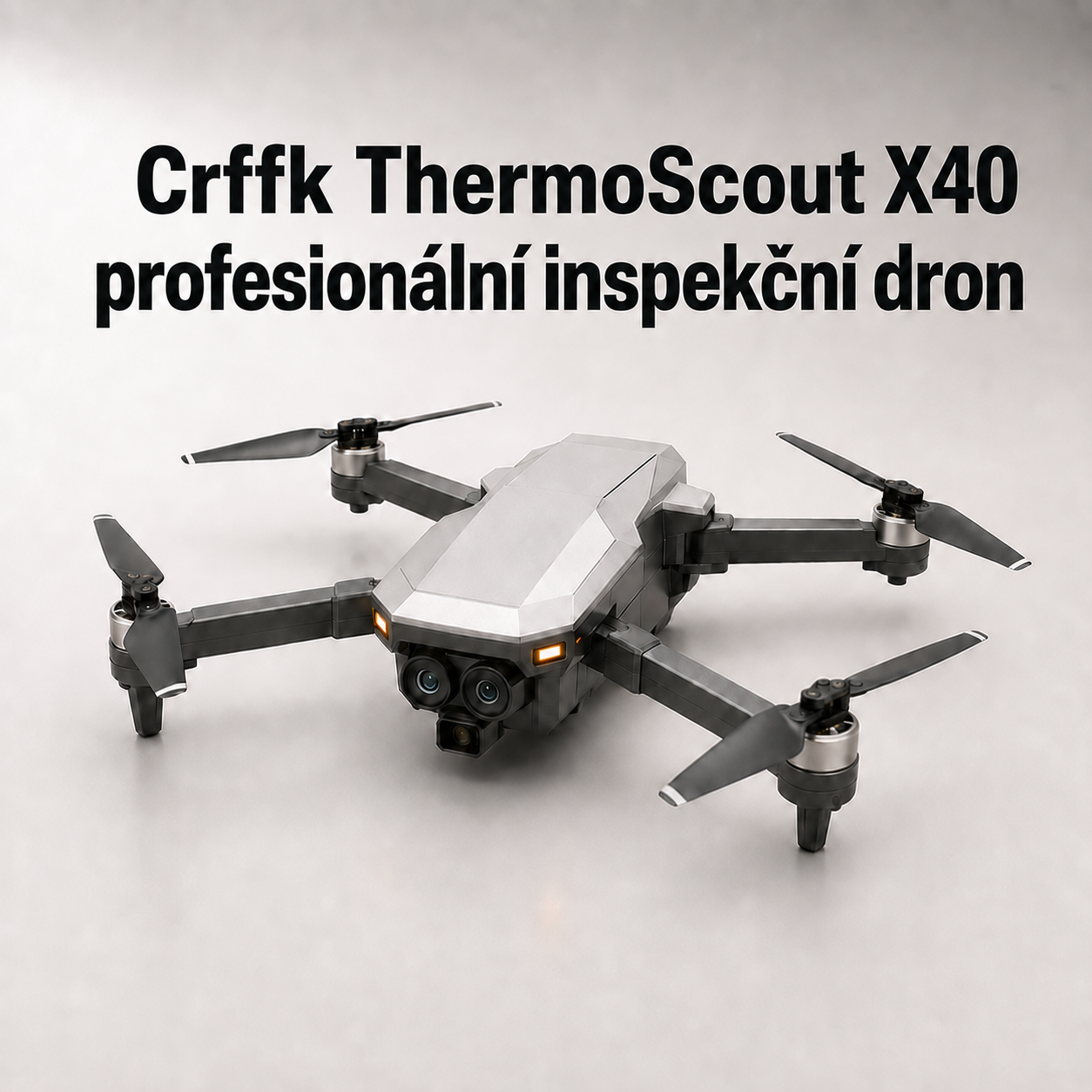 Crffk ThermoScout X40 profesionální inspekční dron s 4K kamerou a termovizí