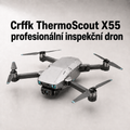 Crffk ThermoScout X55 profesionální inspekční dron s 8K kamerou, termovizí a inteligentním sledováním tepla