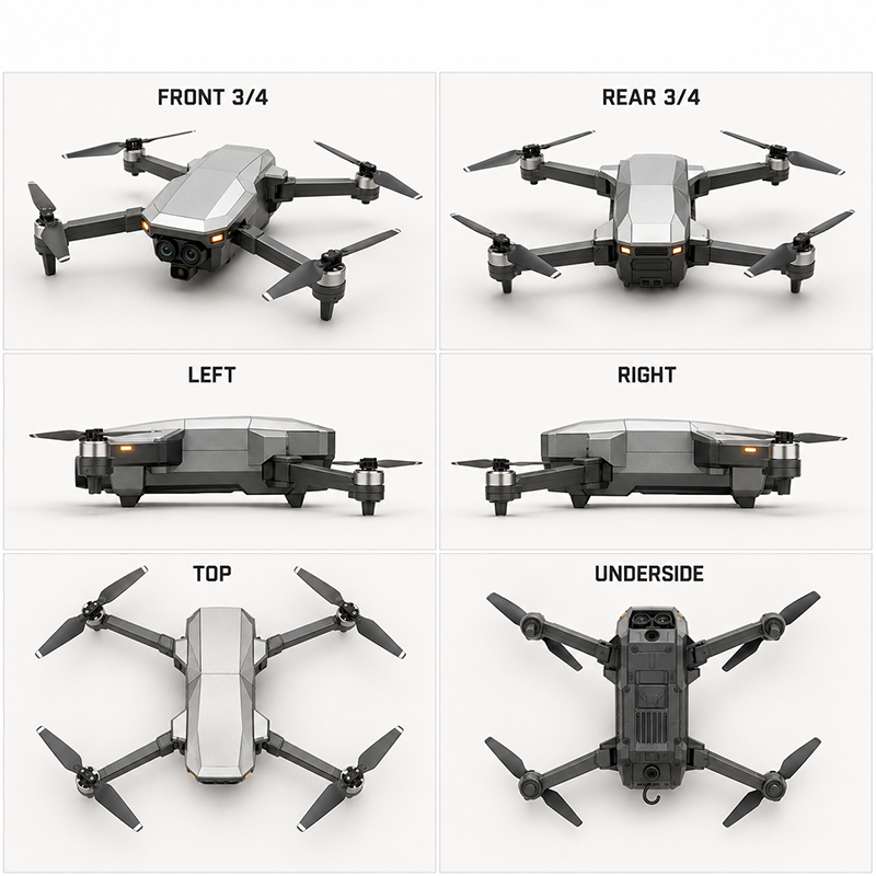 Crffk ThermoScout X40 profesionální inspekční dron s 4K kamerou a termovizí