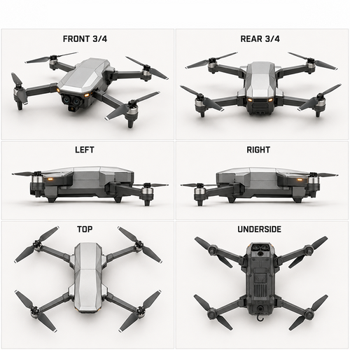 Crffk ThermoScout X40 profesionální inspekční dron s 4K kamerou a termovizí